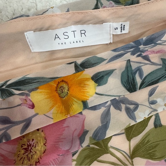 ASTR The Label One Shoulder Santorini Floral Midi Dress Small - Picture 4 of 8